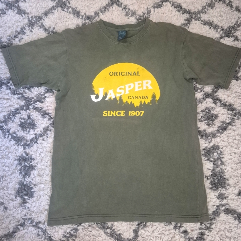 FUNDY Jasper Canada Graphic T-Shirt Cotton Size Large